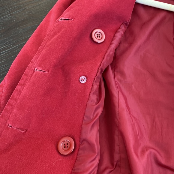 2/$20. Ladies jacket made by Smart set in size S red in colour and 100% cotton. - Picture 6 of 9